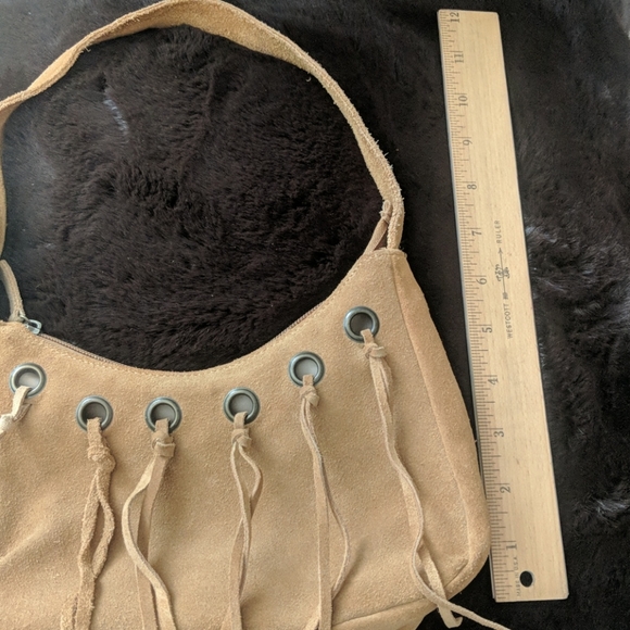 Vintage Genuine Leather Western Style Fringe Handbag - Picture 7 of 7